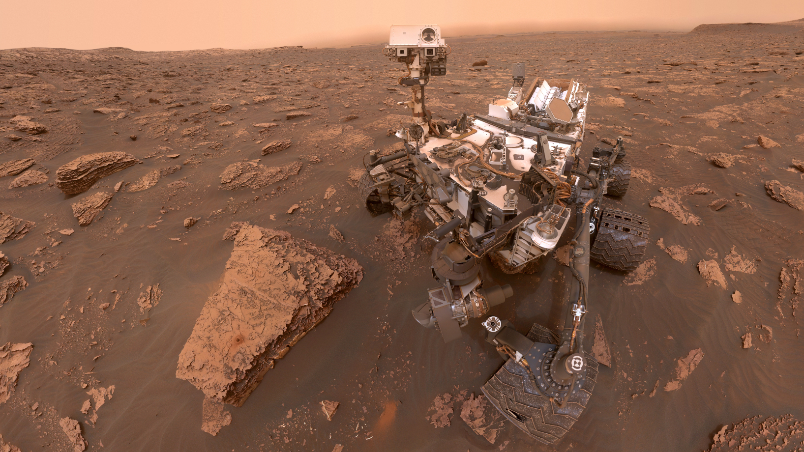 Curiosity rover on Mars