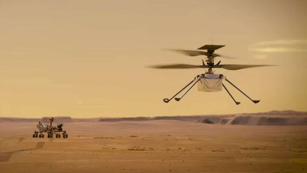 Perseverance rover and Ingenuity